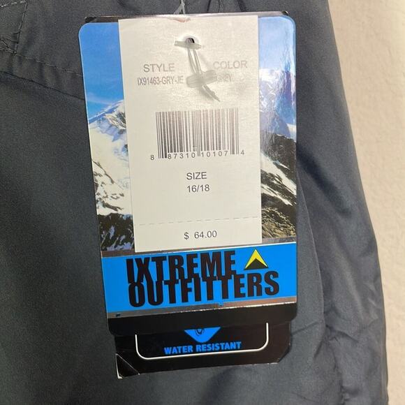 Kew! Ixtreme Outfitters gray snowboard/ski pants girl’s 16/18 - Picture 6 of 16